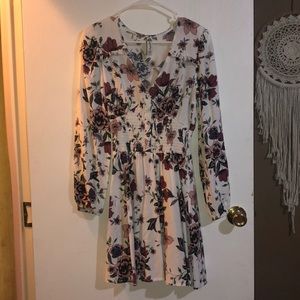 Long Sleeve Floral Mini American Rag